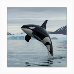 Orca Whale Nature Ocean Fishes Canvas Print