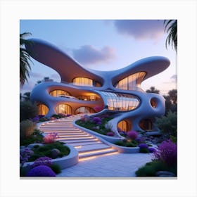 Futuristic House 4 Canvas Print