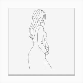 Pregnancy Minimalist Art Canvas Print