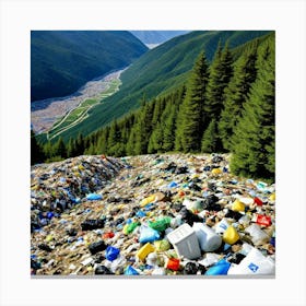 Garbage Mountain 2 Canvas Print