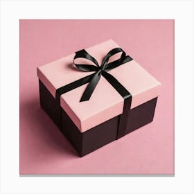 Pink Gift Box Canvas Print