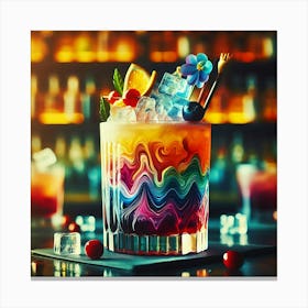 Colorful Cocktail Canvas Print