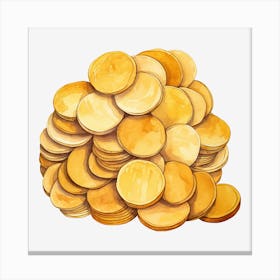 Pile Of Gold Coins 4 Canvas Print