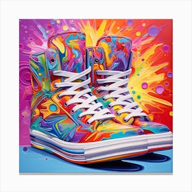 Colorful Sneakers Canvas Print