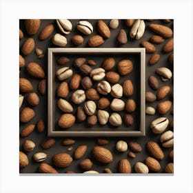 Nuts In A Frame 7 Canvas Print