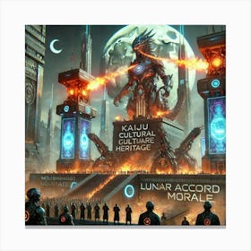 A Futuristic Science Fiction Depiction Of Moltenhe Heritage Canvas Print