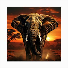 Kruger National Park Elephant Canvas Print