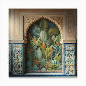 Moroccan Wall Mural Canvas Print