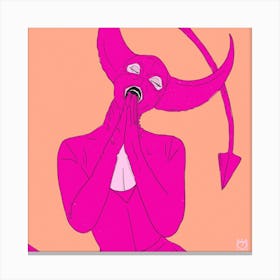 She Devil Pink Canvas Print