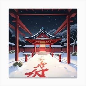 Asian Temple Canvas Print