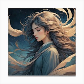 Sleepless Wind Art Print 1 Canvas Print