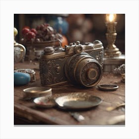 Old Camera Canvas Print