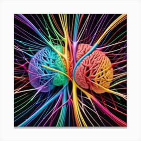 Colorful Brains 1 Canvas Print