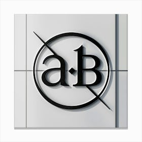 B Logo 1 Canvas Print