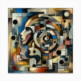 Abstract Modern Art 1 Canvas Print