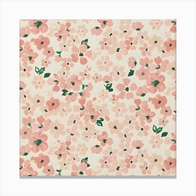 Pink Flowers 1 Canvas Print