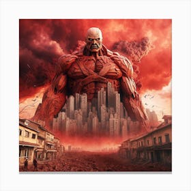 Attack Of The Titans Canvas Print