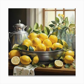 Default Lemons Kitchen Art Print Canvas Print