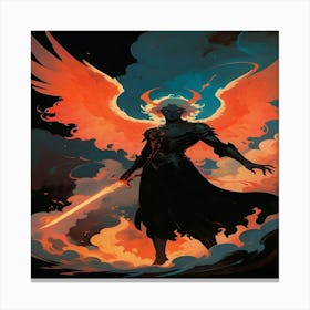 Angel Of Fire 1 Canvas Print