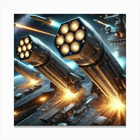 Astra Missile Defense Converted Canvas Print