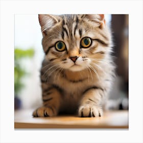 Scottish Shorthair Kitten Canvas Print