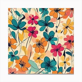 Floral Pattern 1 Canvas Print