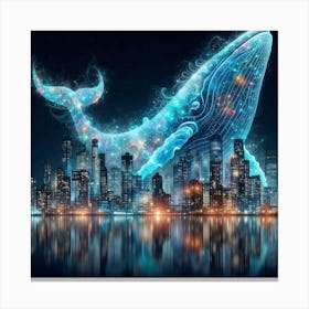 Whale In The City 1 Canvas Print