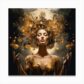 Gold Goddess Canvas Print
