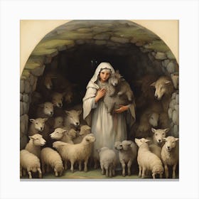 Shepherdess Canvas Print