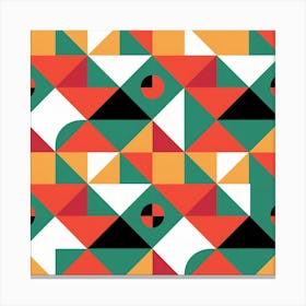 Abtract colorful geometric design Canvas Print