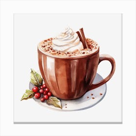 Hot Chocolate With Whipped Cream 21 Canvas Print