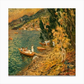 On Lake Attersee, Gustav Klimt 17 Canvas Print