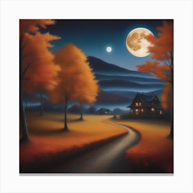 Harvest Moon Dreamscape 20 Canvas Print