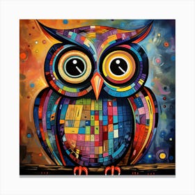 Colorful Owl 2 Canvas Print