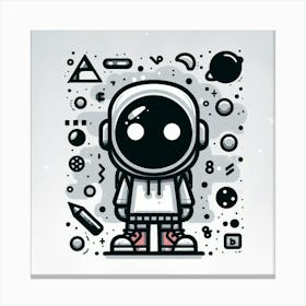 Astronaut In Space Canvas Print