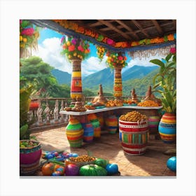 Mexican Market Canvas Print