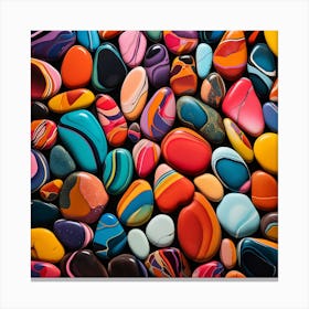 Colorful Pebbles 1 Canvas Print