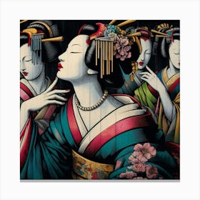 Japan Geisha Visual 63 Canvas Print