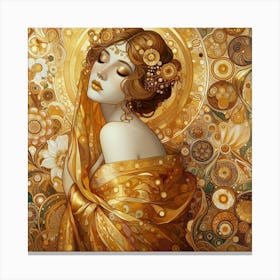 Golden Lady Canvas Print