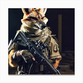 Fox Cosplay Canvas Print