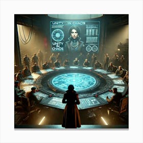 A Sci Fi Themed Scene Depicting Episode 5 Unity In Chaos Canvas Print