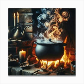 Witches Cauldron Canvas Print