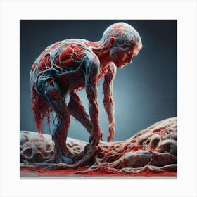 Blood And Flesh 3 Canvas Print