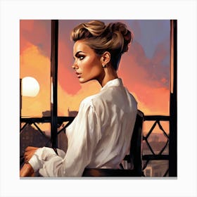 Portrait Of A Woman Canvas Print