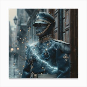 Soldier In Uniform Canvas Print