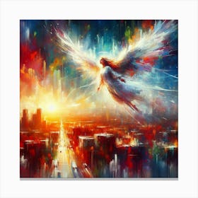 Angel In The Sky Canvas Print