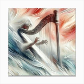 Harp PLAYER Canvas Print