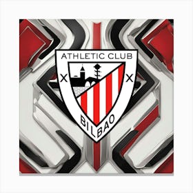 Athletic Club Bilbao Logo Wall Art 11 Canvas Print