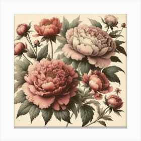 Peonies 10 Canvas Print