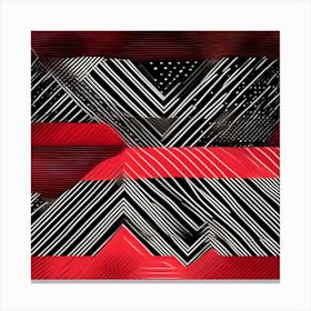 Abstract Red And Black Canvas Print